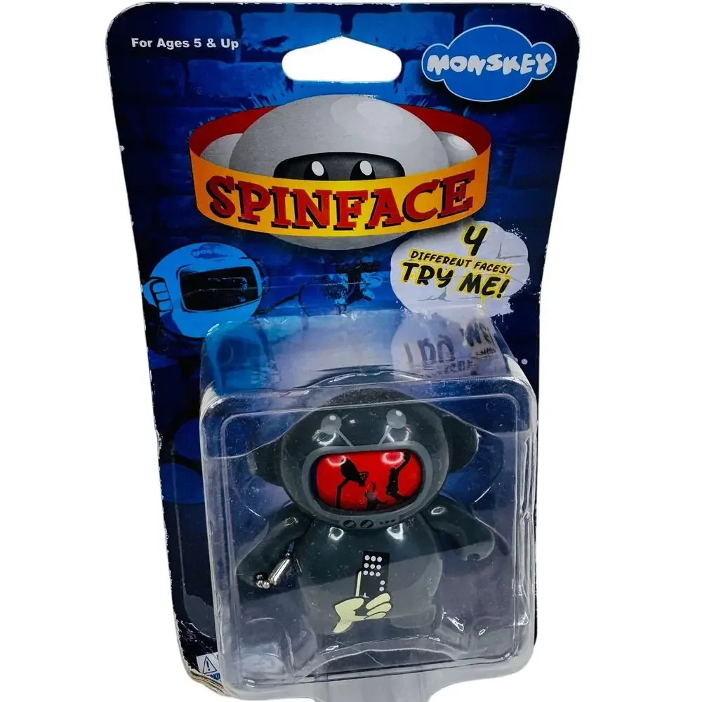 5 for $25| Bigatron Monskey Spin Face Gray Monster Keychain‎ Urban Figure 2.5